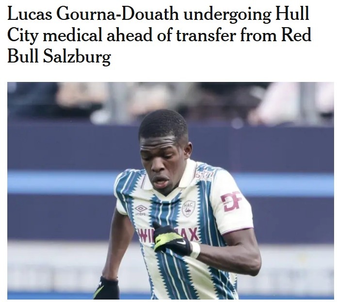 赫尔城敲定杜亚斯 转会费400万欧